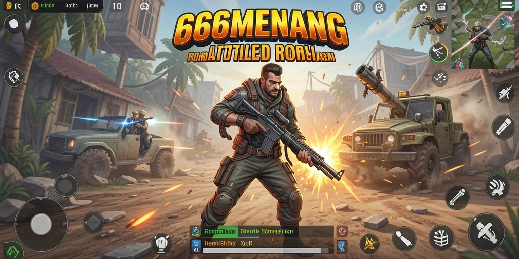 Tangkap momen seru dalam gameplay Battle Royale 666MENANG.