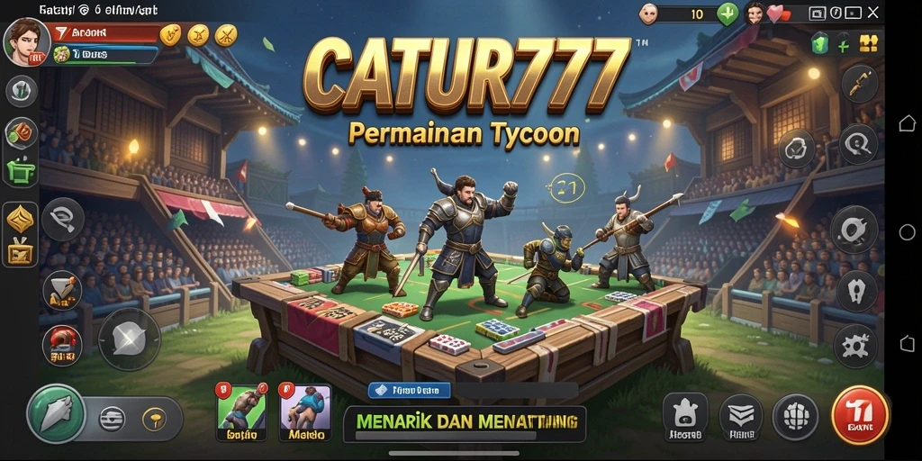 Screenshot utama CATUR777 menampilkan gameplay Tycoon yang seru dan adiktif.