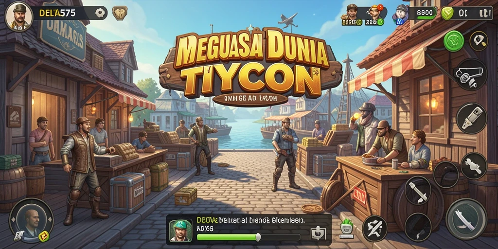 Tampilan gameplay DELTA575 yang menarik dan penuh strategi Tycoon.