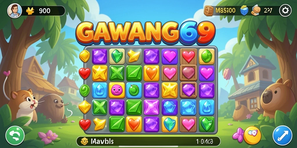 Tampilan gameplay menarik dari GAWANG69 yang seru dan menantang.