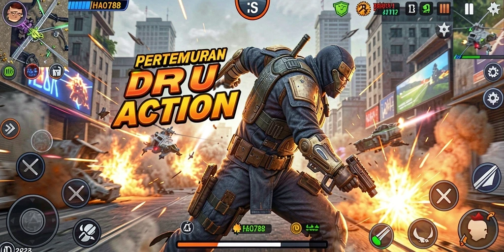 Gameplay HAO788 yang penuh aksi dan pertarungan mendebarkan.