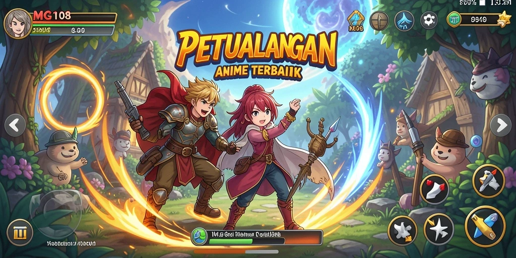 Gameplay MG108 yang penuh warna dan dinamis.