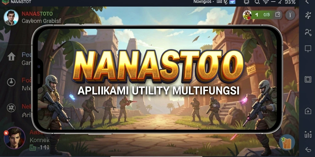 Tampilan antarmuka NANASTOTO yang sederhana dan mudah digunakan.