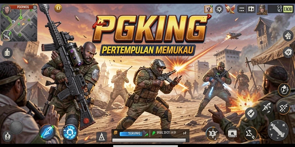 Tampilan aksi seru dalam gameplay PGKING yang mendebarkan.