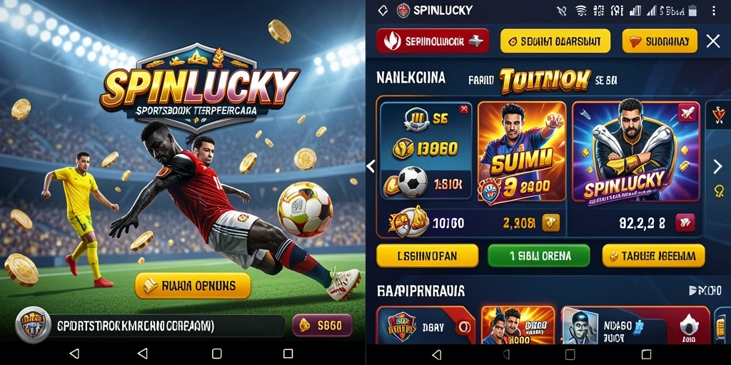 Tampilan gameplay menarik di SPINLUCKY dengan berbagai pilihan taruhan.