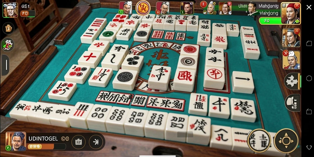 Tampilan gameplay Mahjong yang menarik di UDINTOGEL.