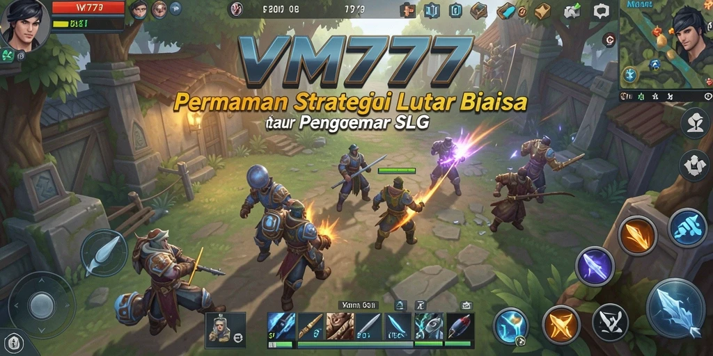 Screenshot menunjukkan gameplay menarik dengan pertempuran strategis.