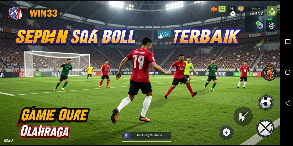 Tangkapan layar WIN33 menampilkan pertandingan sepak bola yang mendebarkan.